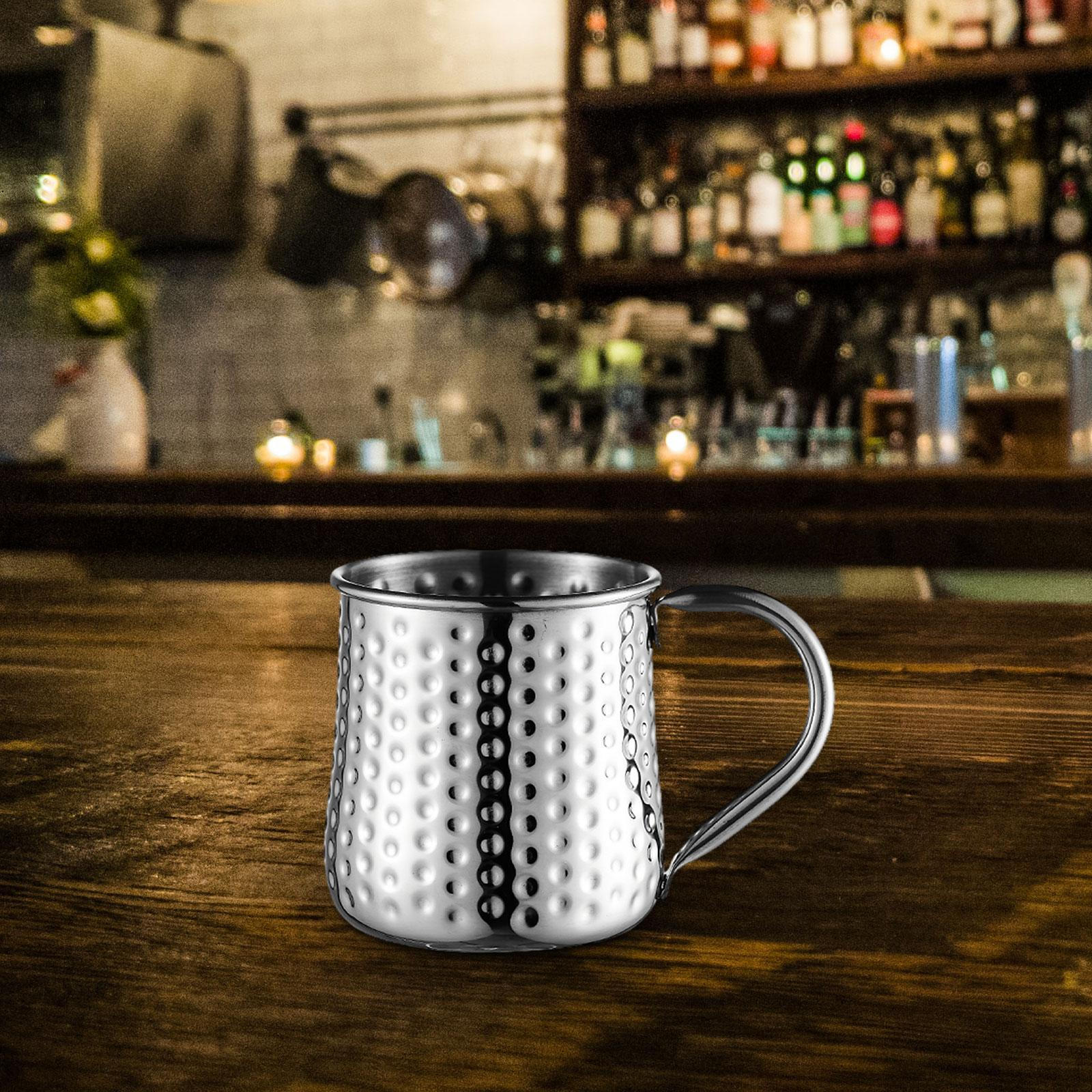 

500ml Stainless Steel Mule Mug, Elegant Design for And Cold Drinks Argent