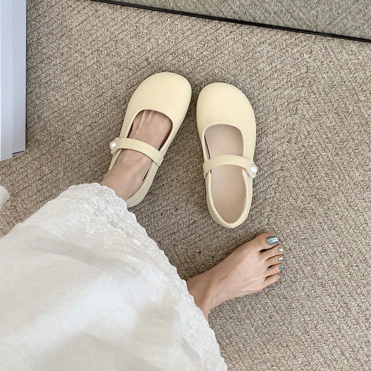 White French light mouth flat sole shoes women's new summer versatile skirt soft sole retro Mary Jane shoes