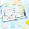 Romantic Plaid Sticky Notes: Korean Style Tearable Square Markers in 8 Designs
