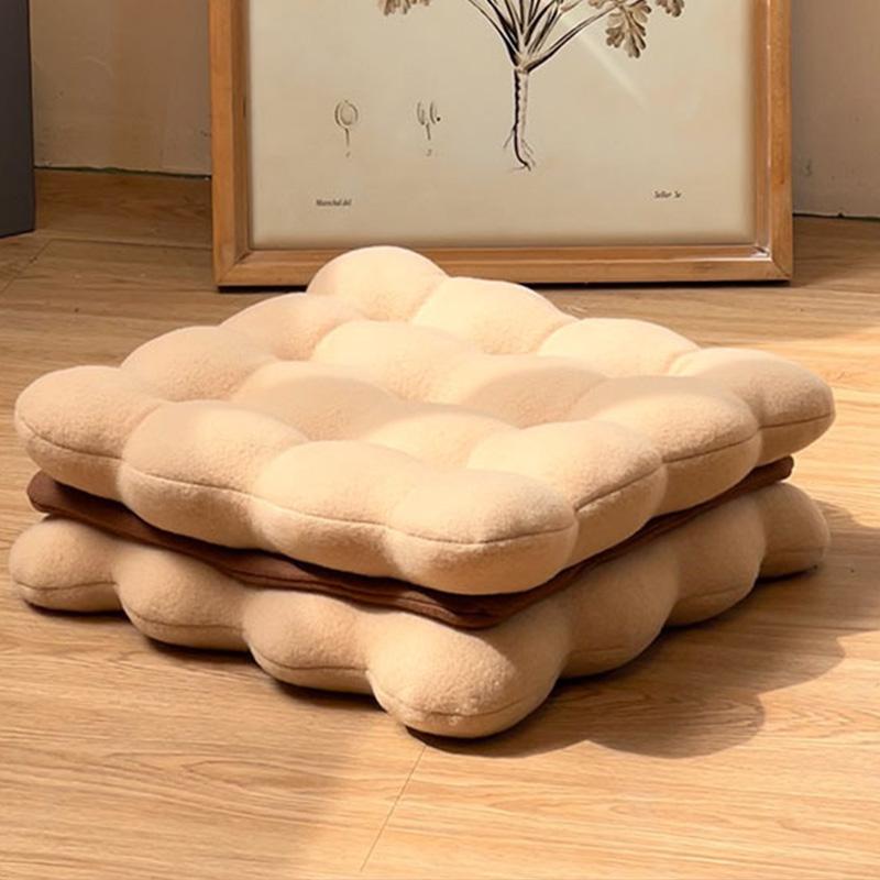 Creative Simulation Sandwich Cookie Plush Pillow Soft Comfortable Thick Seat Cushion Sofa Throw Pillow Living Room Home Decor