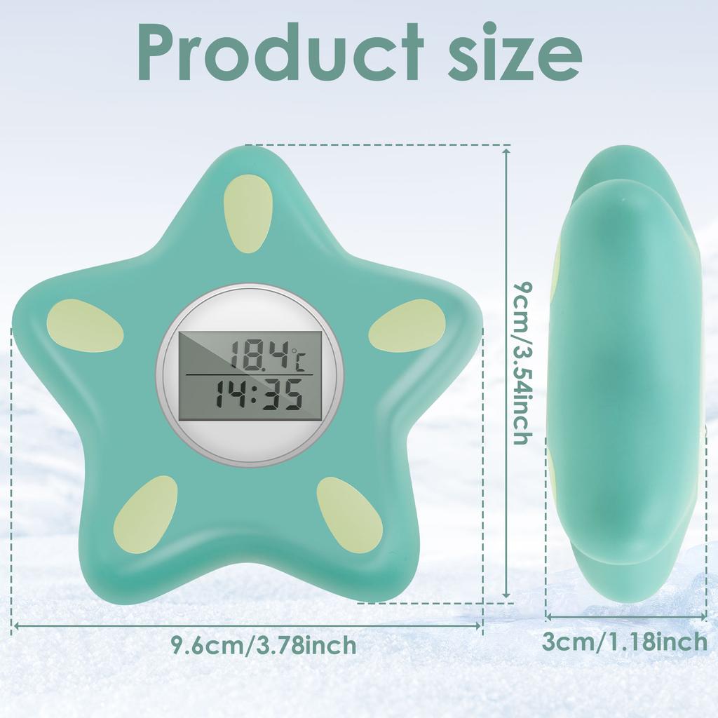 Ice Bath Thermometer with Timer Waterproof Floating Cold Plunge Thermometer, Water Thermometer for Ice Bath Tub Swimming Pool