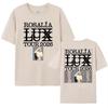 Singer Rosala Rosalia 100cotton Unisexs shirt 2026 LUX Tour Graphics short sleeve oversized Womens Short Sleeved Cheap Tshirt