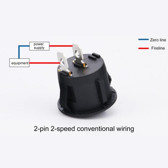 10Pcs KCD1-105 Rocker Switch Boat Shaped 2/3Pin 10A/125V 6A/250V Round Car Boat Household Appliances Lamp On-off Toggle Switch Replacement