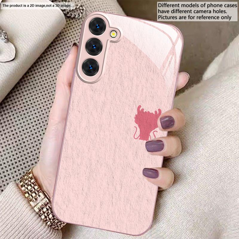 A sleek deep blue faucet For Samsung S26 S22 S8 9 10 S20 Ultra S21 Pro S22 Plus S23 FE S24Ultra S25 Edge S24+ Glass Phone Case