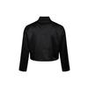 Nike Jachetă Air Track Brodat Satin Scurtă Jachetă Casual Femei Negru BV4780-010