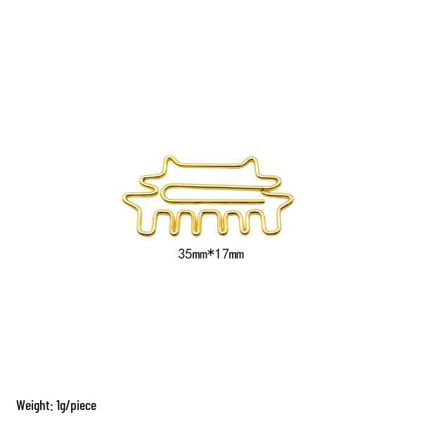 Electroplated Cartoon Insect & Plant Paper Clip Set for Organization