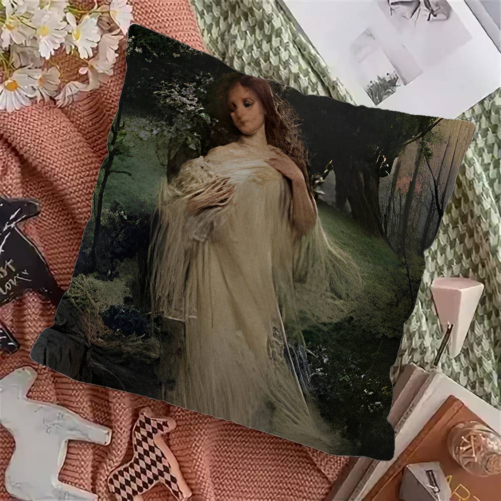 Classic Renaissance Art Painting Maple Design Cushion Cover Happy Autumn Harvest Decor Holiday Decorati Pillow Cover