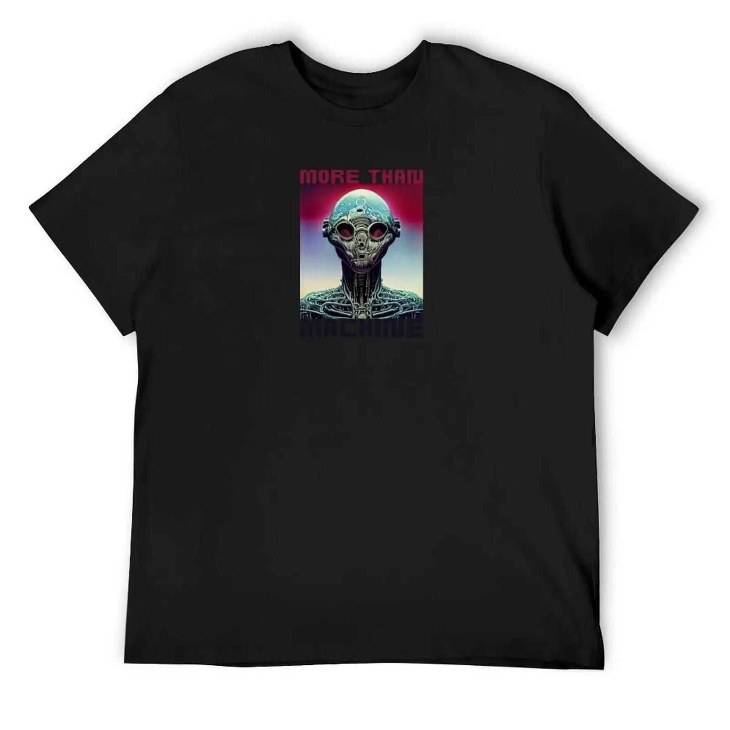 More Than Machine T-Shirt tops summer tops summer shirt oversized funny t shirts men S