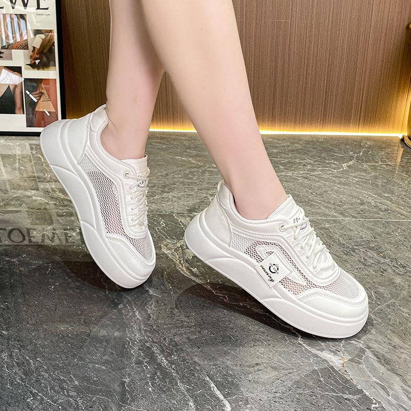 Neue trendige Damen-Freizeitschuhe Atmungsaktivität Damen Ballerinas Koreanischer Stil Dicke Sohle Slipper Mode Klassisch Bequeme Sneaker