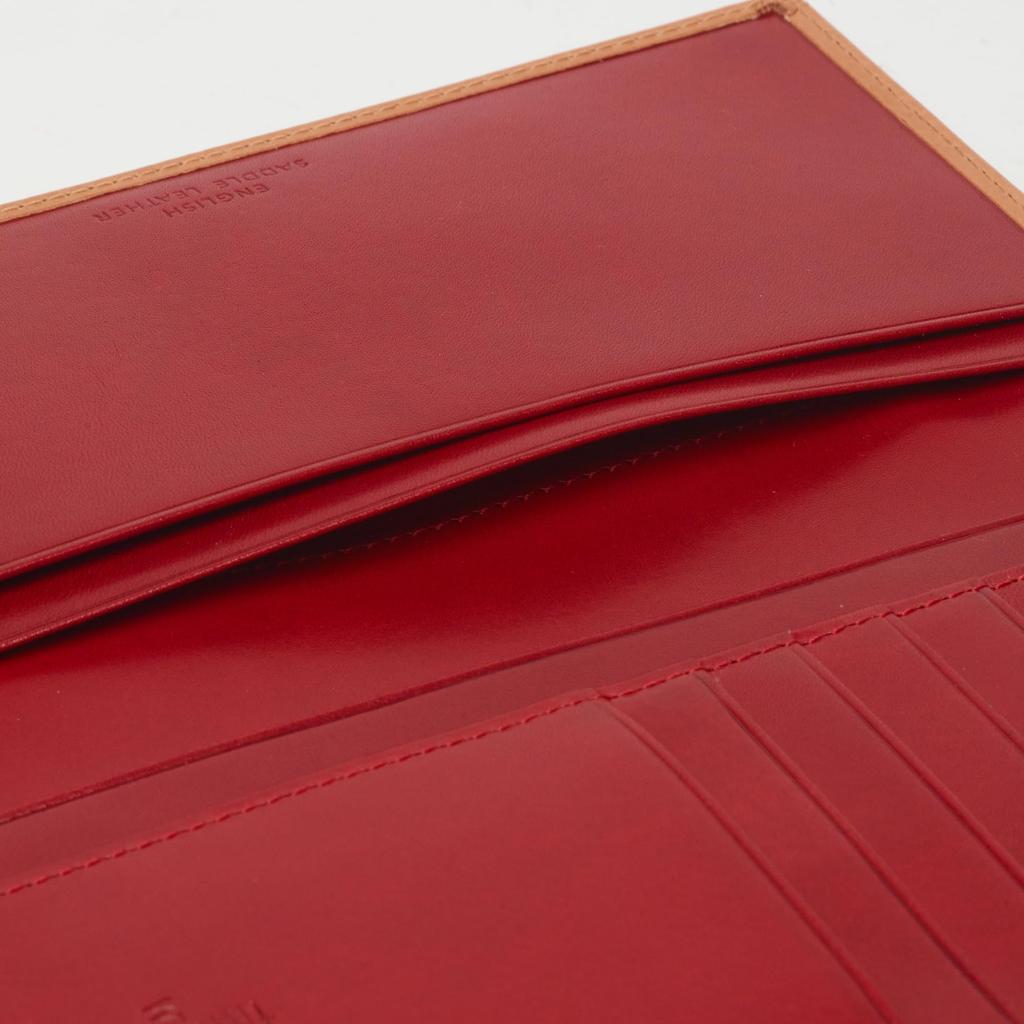 Whitehouse Cox Long Wallet ES2381 Men's Natural/Red [Used]