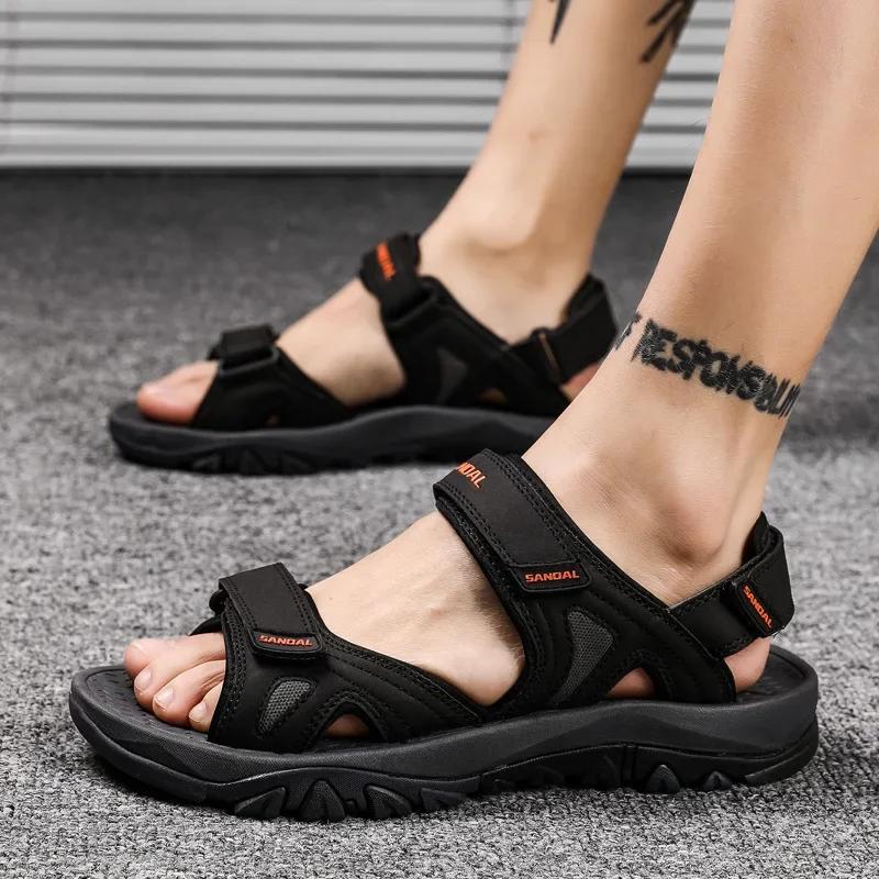 Men's Sandals Summer 2025 Outdoor Classics Walking Men Sandals Big Size 46 Gladiator Sandalias New Platform Water Footwear