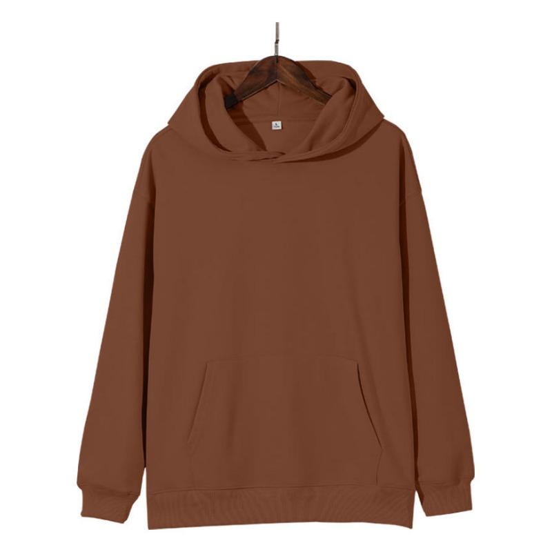 

Толстовка с капюшоном в европейском стиле с заниженной линией плеч, 320 г, облегающий крой на весну и осень, пуловер с петлями, свободная толстовка с капюшоном S