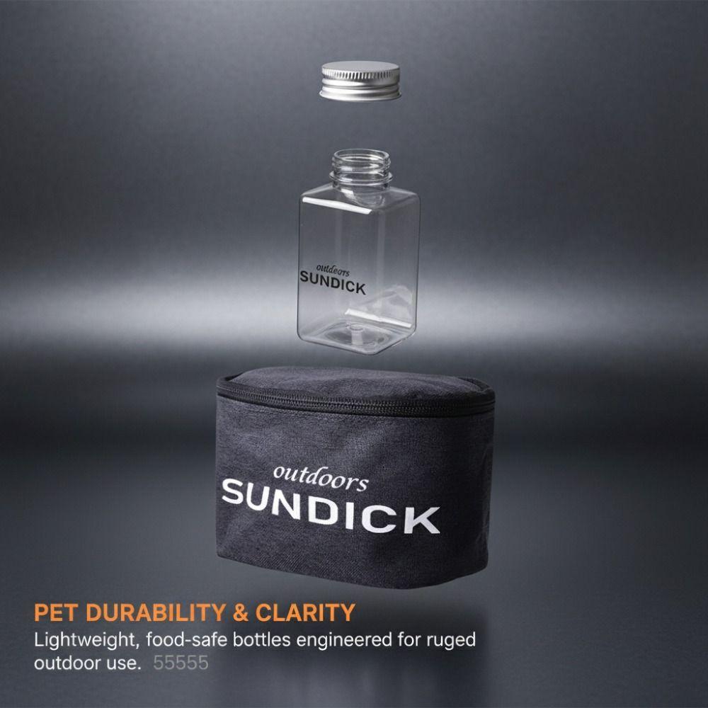 7 Pcs/Set Portable Spice Cruets Set Moisture Proof BBQ Sauce Container Durable Spice Bottles  BBQ