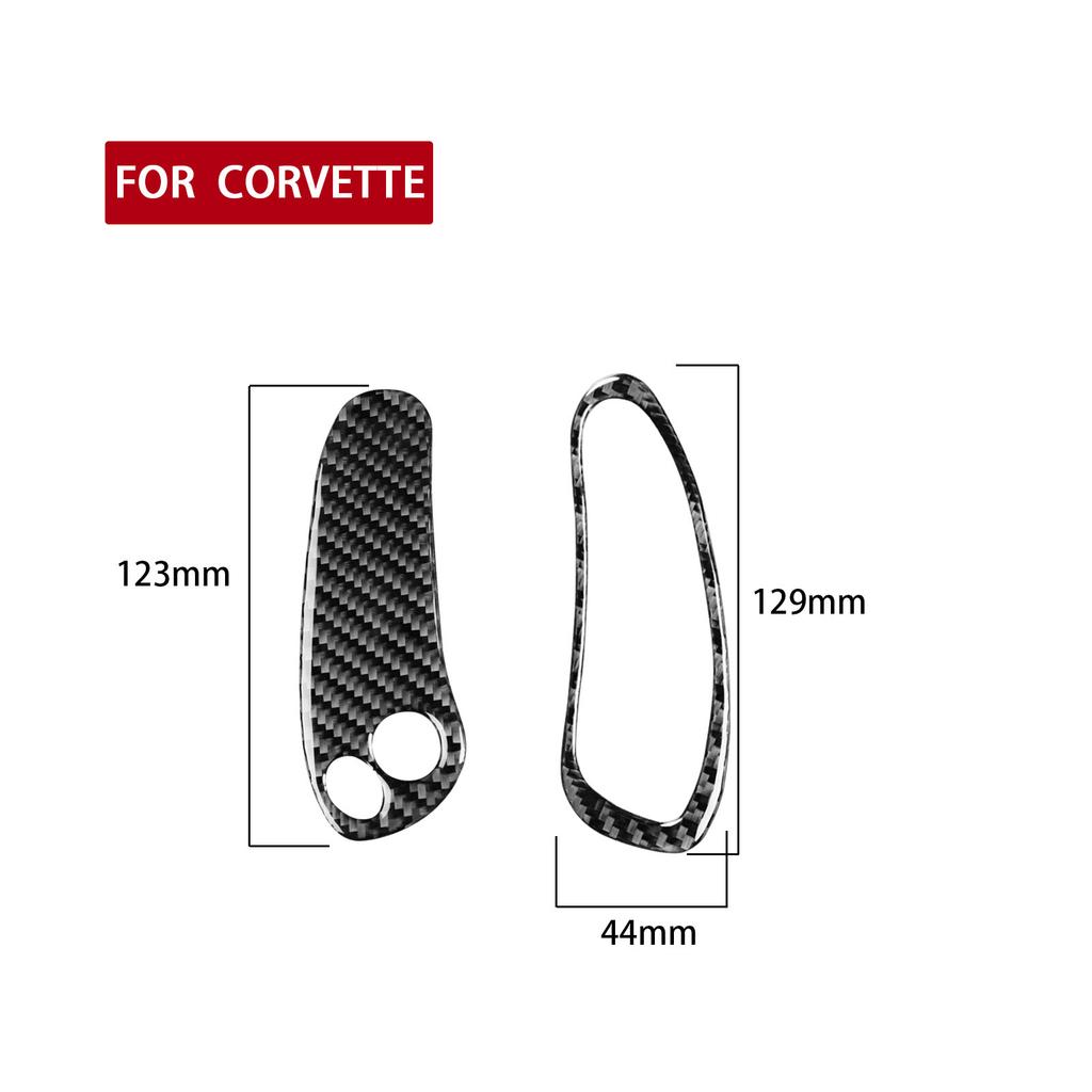 Carbon Fiber Car Accessories Speedometer Side Panel Modified Interior Trim Cover Sticker For Chevrolet Corvette C5 1998-2004