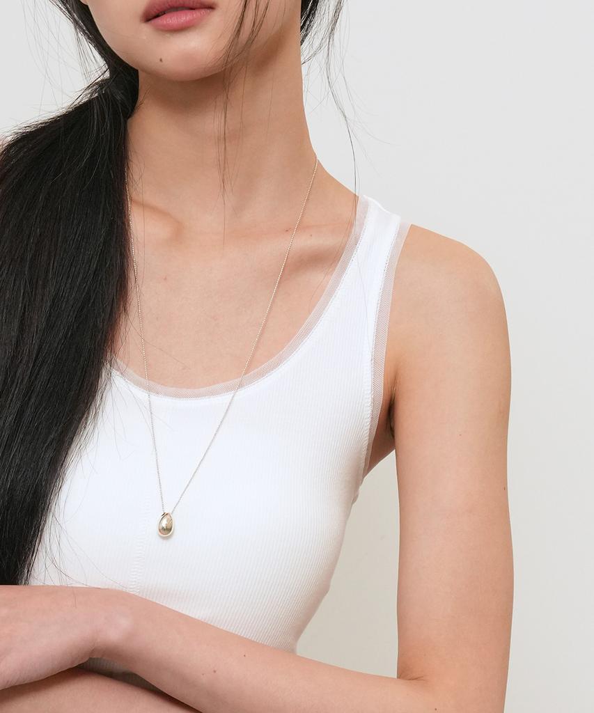 GENERALIDEA Sheer Layered Sleeveless [White] / Gf2Lts534