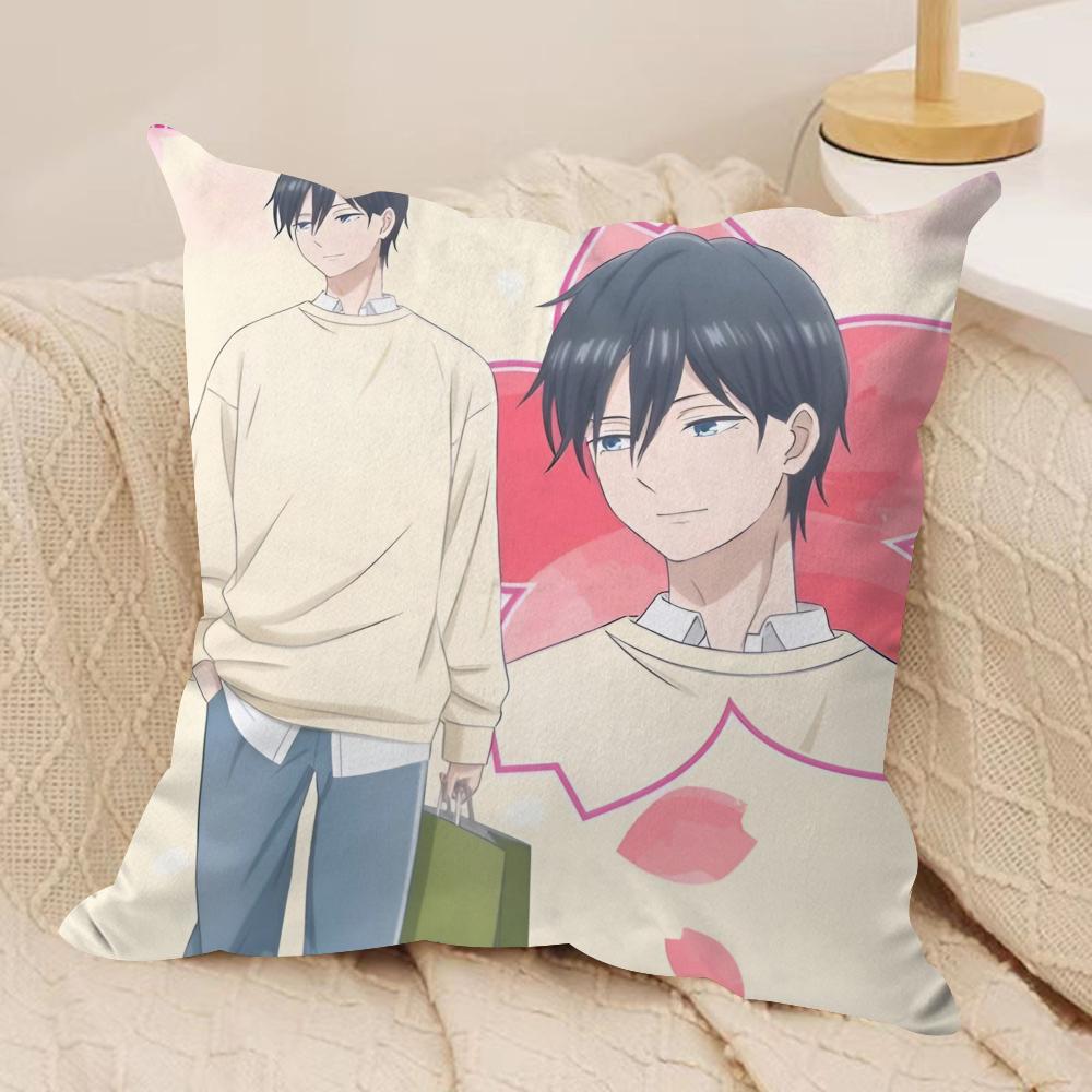 Kwaii AAkane KKinoshita Cushion Cover Soft Plush Fabric DoubleSided Printed Sofa Cushion Cover for All Seasons Home DecorGift