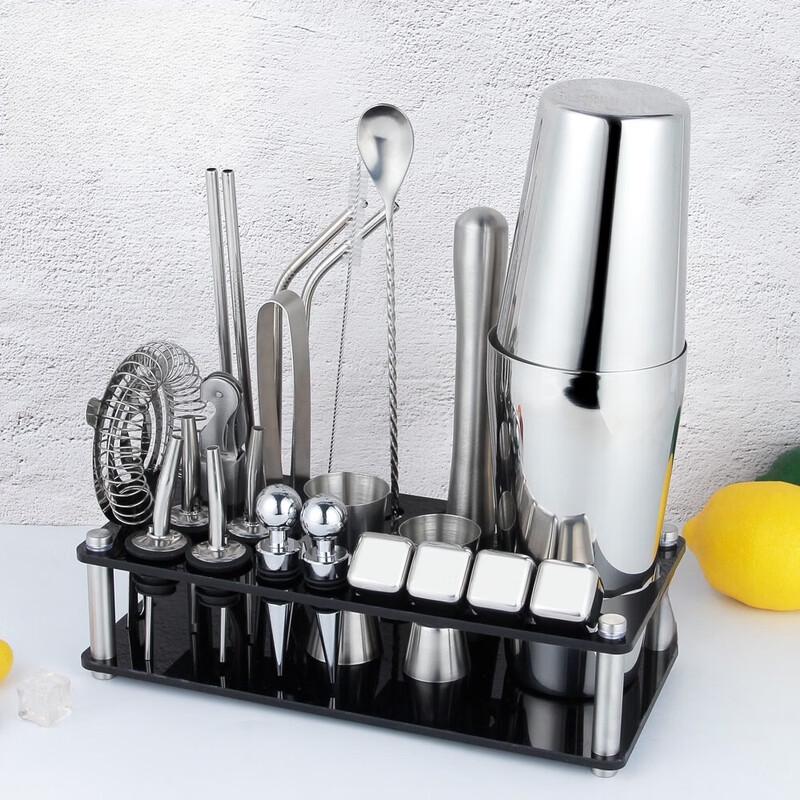 Nerezová sada šejkrů pro barmana