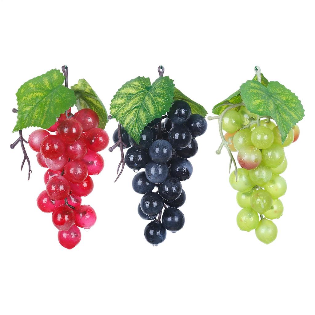 Simulation Grape Plastic Fruit Fake Fruits Photo Props Artificial Grape Fruit Shop Display Model Ornaments Home Party Decor