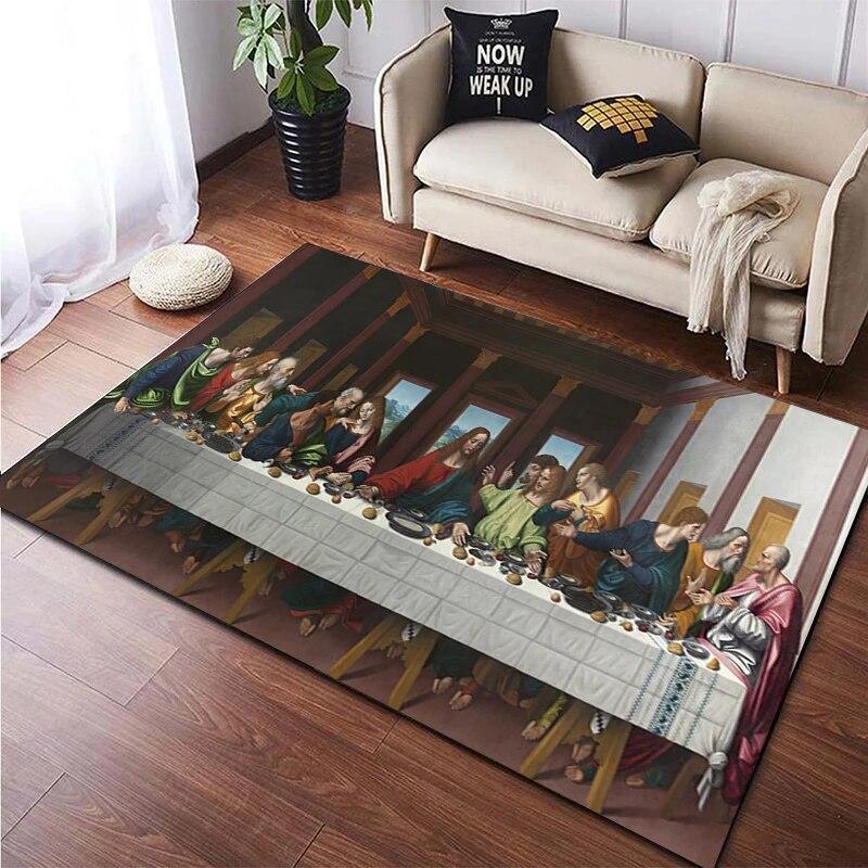 Famous Paintings Art Printed Large Area Rug Soft Carpet Home Decoration Mats Dropshipping Rugs and Carpets for Home Living Room