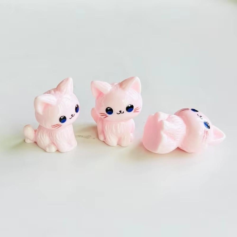 12Pcs Cute Cat Series Resin Decorations Diy Craft 3D Charms Cartoon Charms  Scrapbooking Accessories
