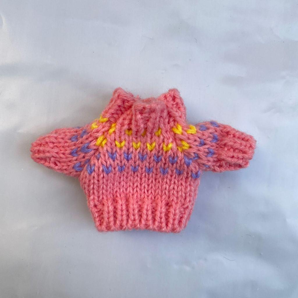 10cm Plush Doll Sweater Accessories for 13cm Palm Dog and Small Dolls