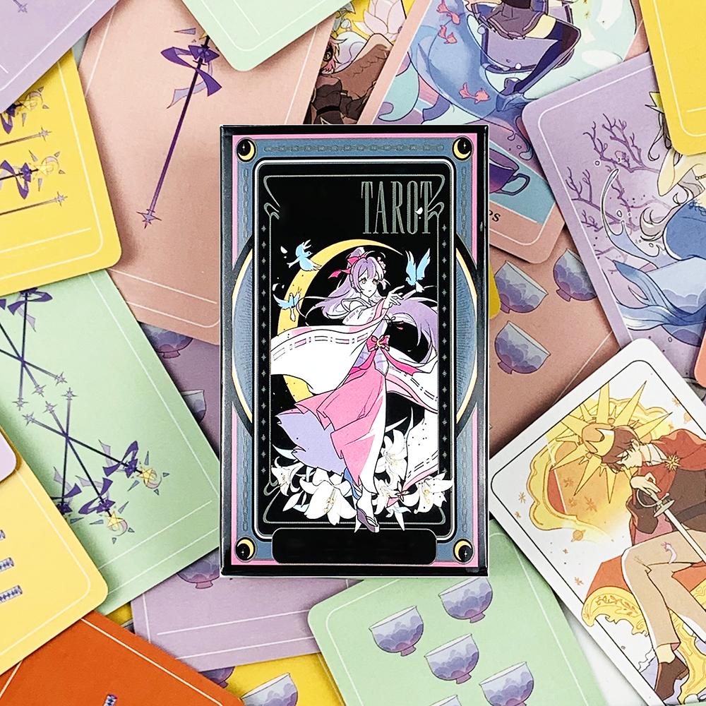New Tarot Cards A 78 Deck Cartoon Cute Deck Oracle English Visions Divination Edition Borad Playing Games Collection Cards