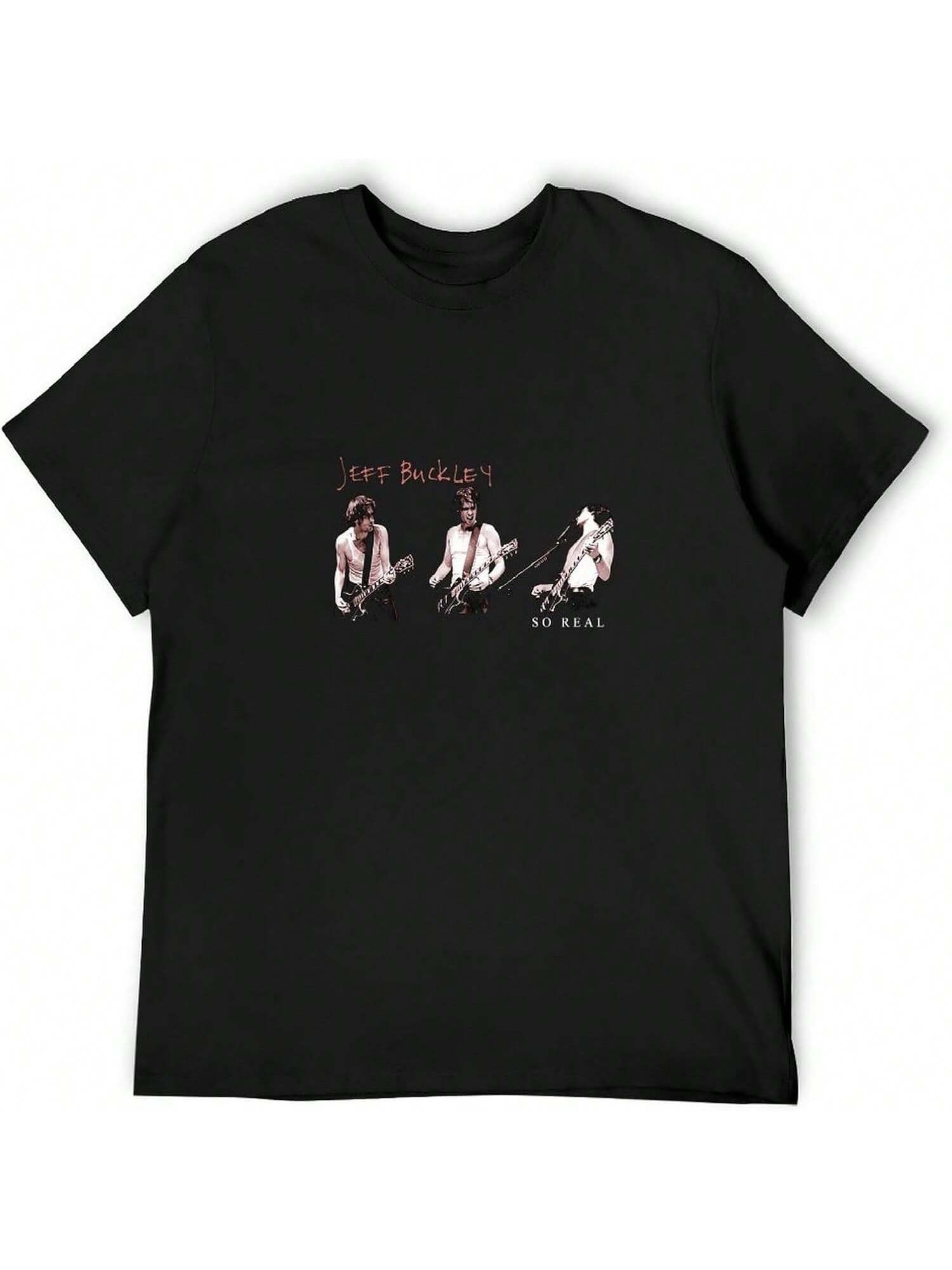 1994 Jeff Buckley So Real T-Shirt Tee unisex Black S разноцветный