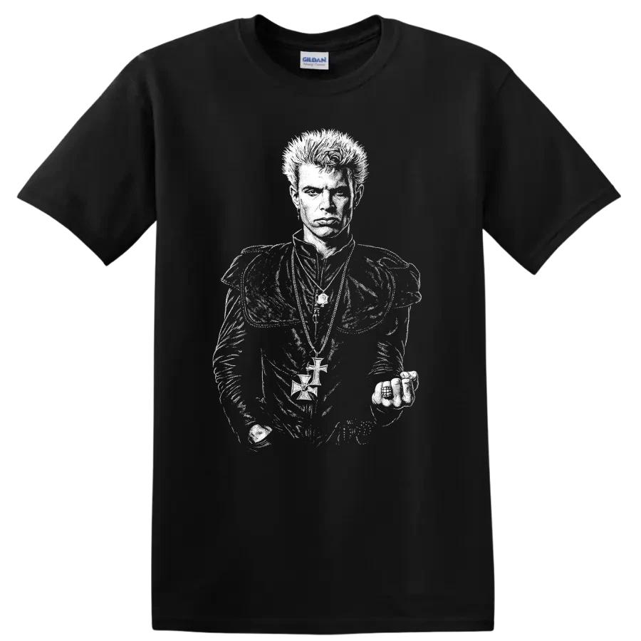 Billy Idol T Shirt Rock Legend Punk Singer Portrait Graphic Music Fans Retro Tee