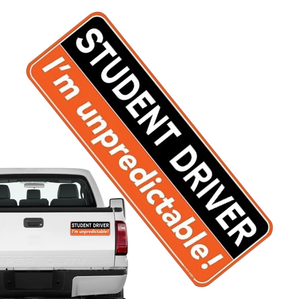 Fahrschüler Magnet Anfängerfahrer Magnet für Auto Hochsichtbarer Auto Magnet Aufkleber Wetterfest Anfängerfahrer Stoßstangenaufkleber Für
