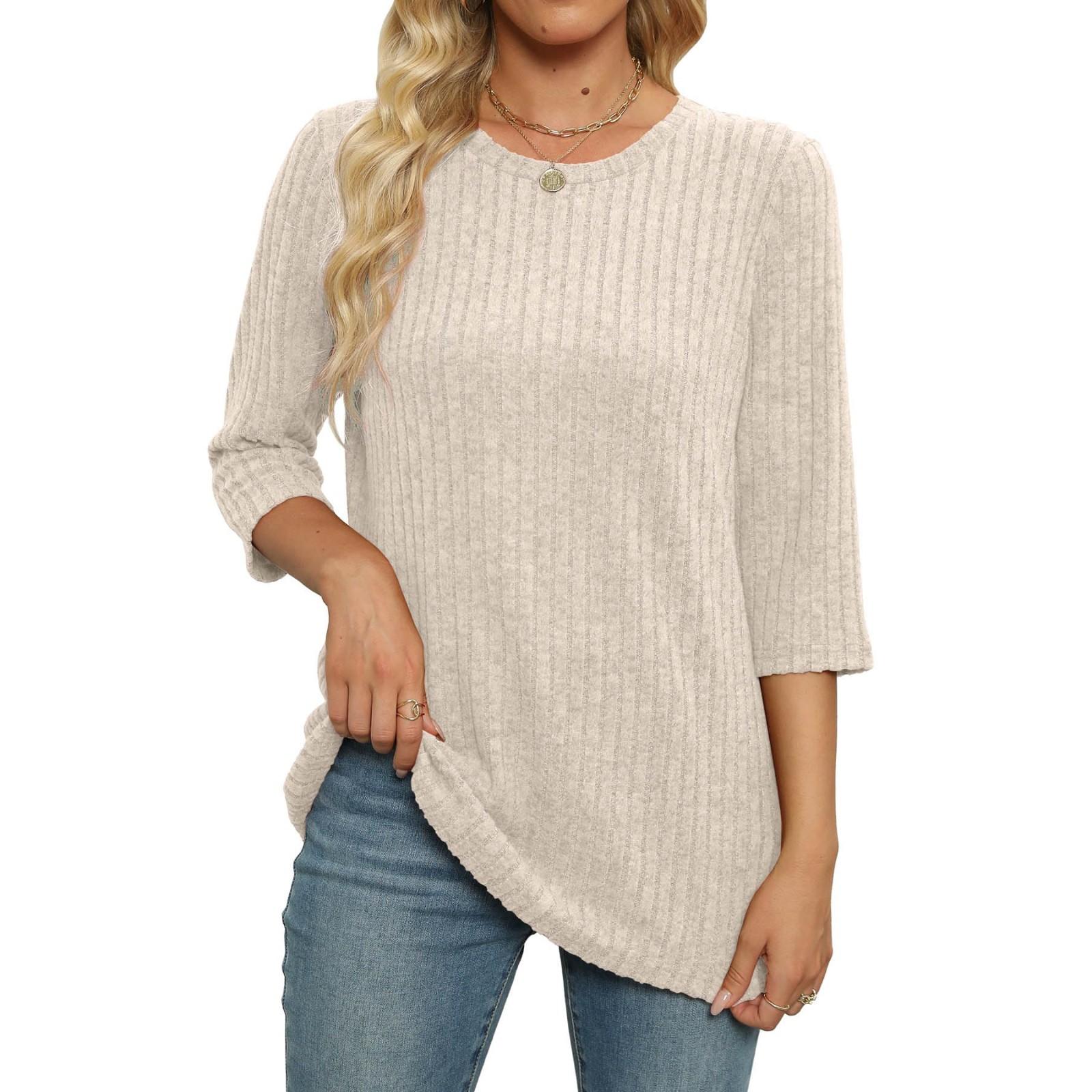 

Женский и зимний ленивый свободный и удобный пуловер-топ XL белый