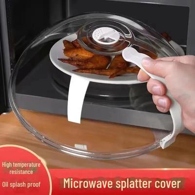 Copertura Antischizzi per Microonde Resistente al Calore: Coperchio in Plastica Trasparente per Piatti Caldi e Conservazione degli Alimenti