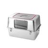 All-Steel Enclosed Stainless Cat Litter Box, Odor & Splash Proof, Extra Large