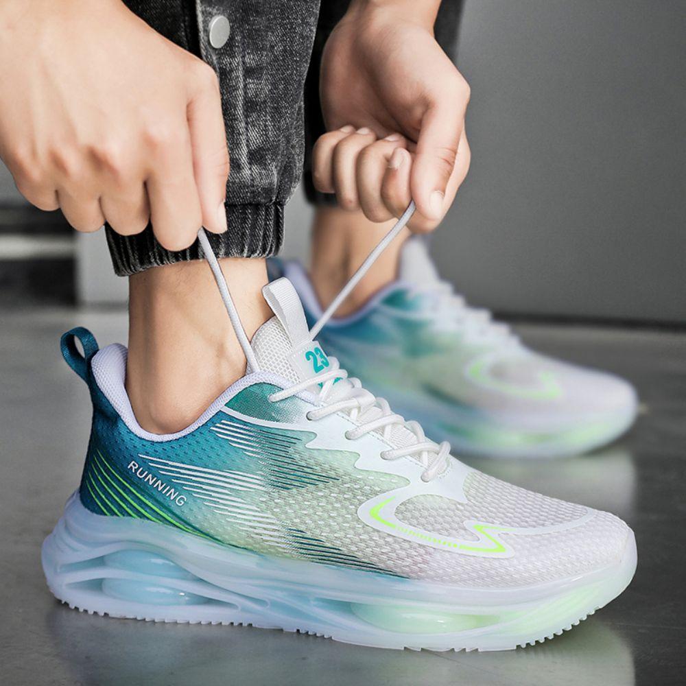 Sneakers Large Size Breathable Tide Shoes Men's Shoes Transparent Bottom Sports Shoes