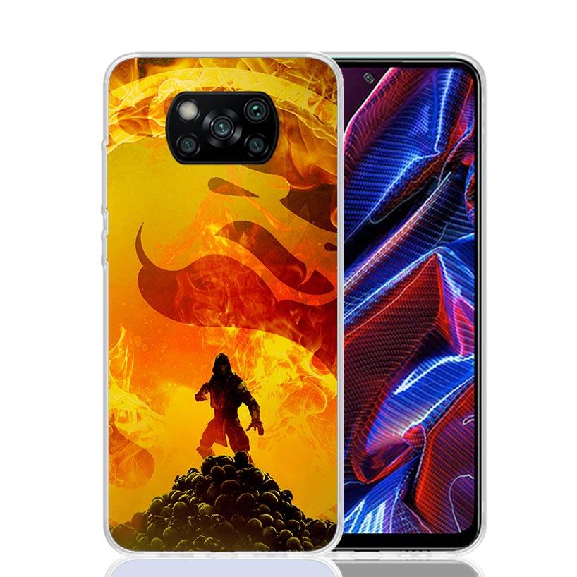 Mortal Kombat Phone Case For Xiaomi Poco F7 Ultra X7 X6 Pro X5 Redmi 15 15C 13 13C 12 12C 10 10A 10C 9 9A 9C 9T Shell Poco X7 X6