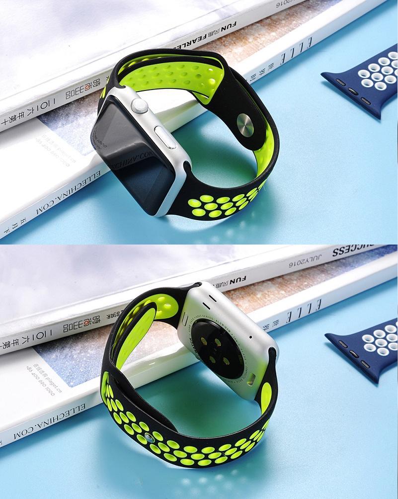 Replacement Sports Silicone Strap Watch Band For Apple Watch Iwatch 38mm 42mm