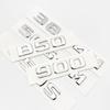 CXAFM1 Silver Black 50S4M 38S4M 40S 60S B550 850S B50 ABS Emblem for Mercedes Benz Brabus S W221 W222 W223 Car Trunk Badge Logo Sticker