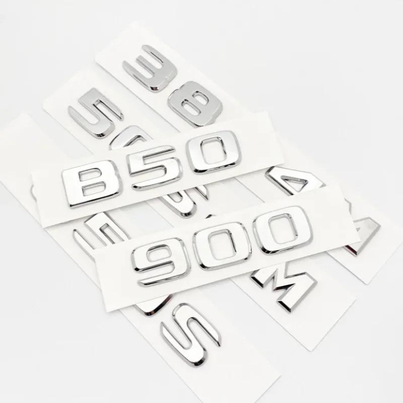 CXAFM1 Silver Black 50S4M 38S4M 40S 60S B550 850S B50 ABS Emblem for Mercedes Benz Brabus S W221 W222 W223 Car Trunk Badge Logo Sticker