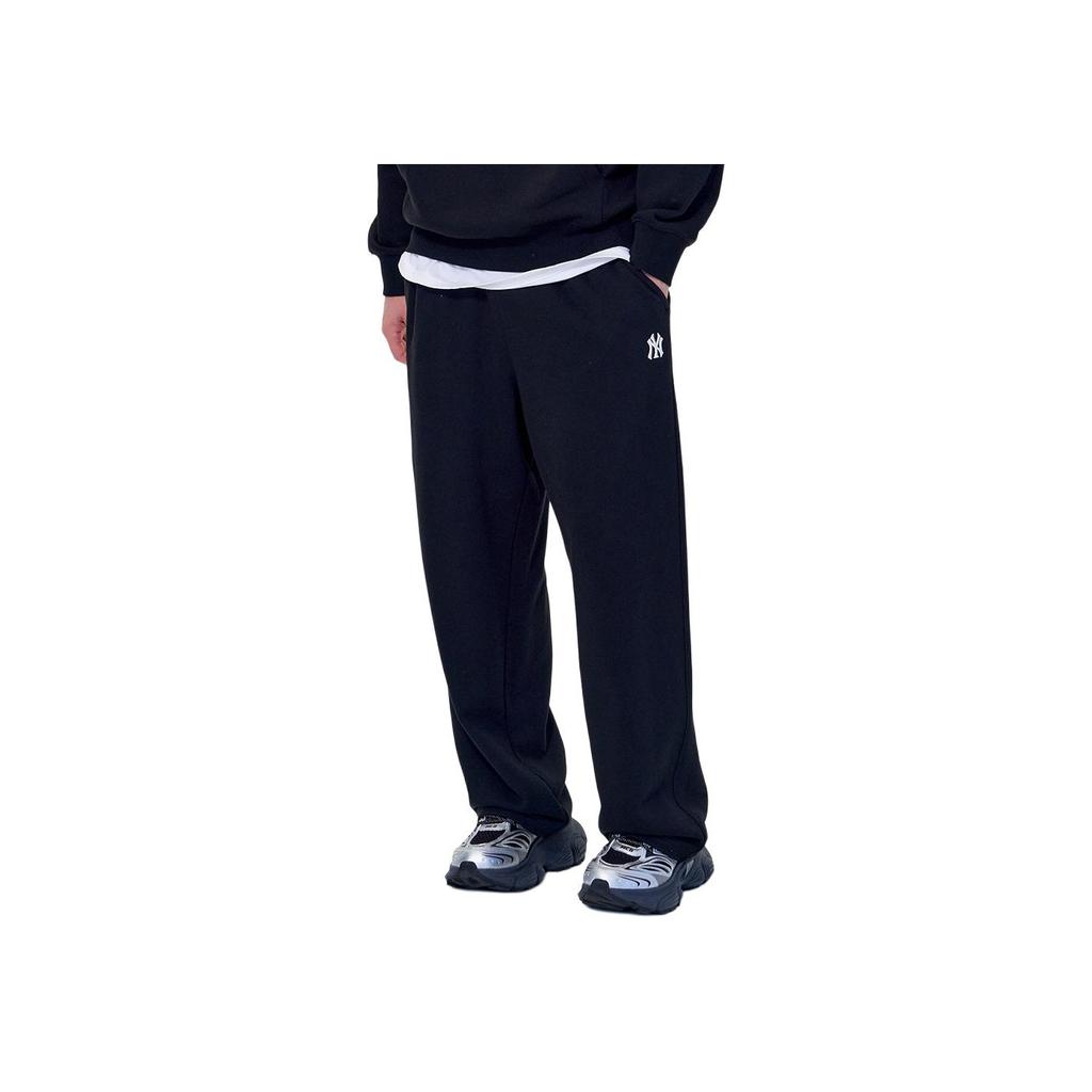 MLB New York Yankees Basic Series 25FW Fashion Classic Trendy Comfortable Loose Casual Versatile Elastic Logo Cuffed Knit Joggers 3APTB0254-50BKS