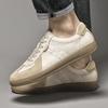 Plus Size Men's Leather Trainers: German-Inspired Casual Sneakers In EU Size 46