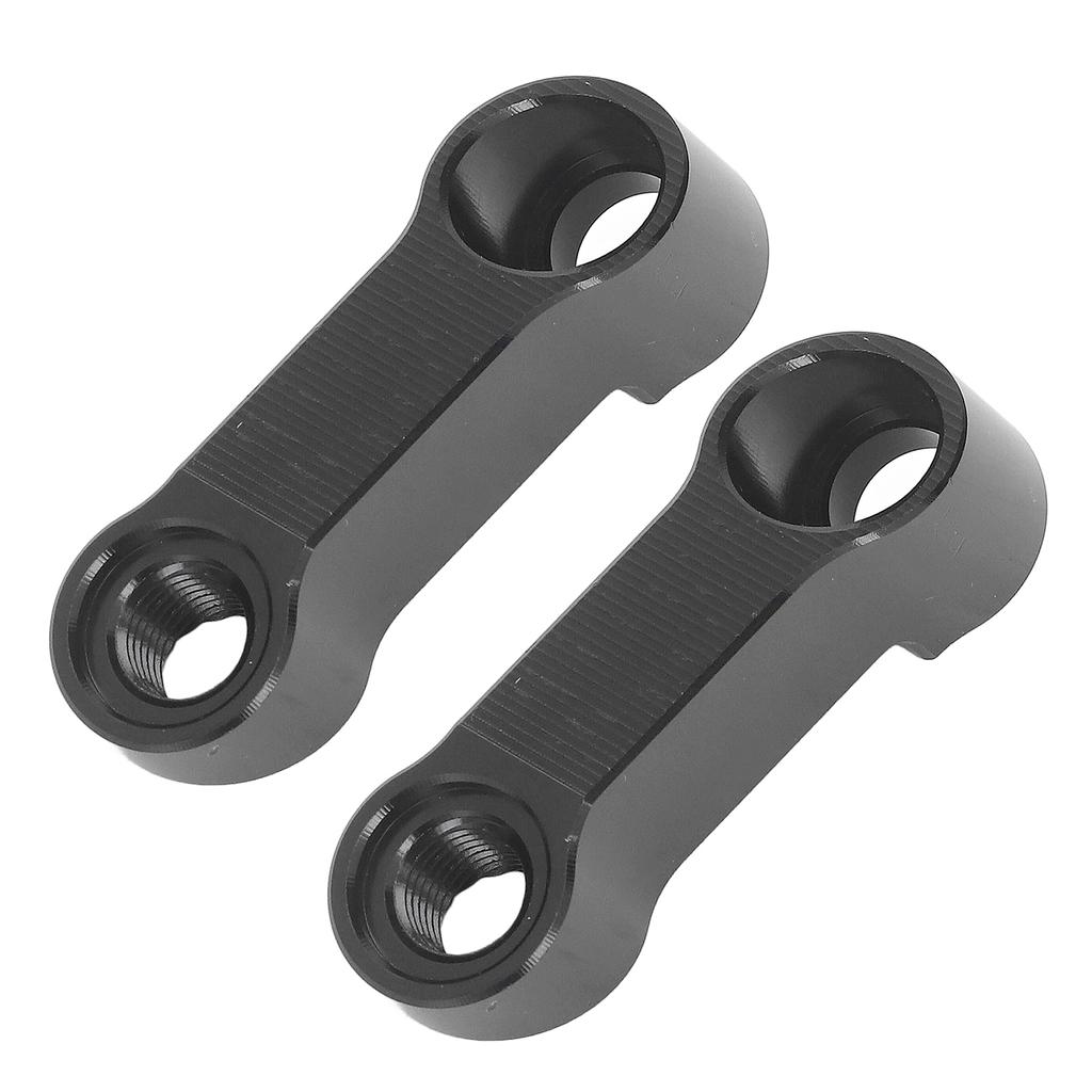 10mm Mirror Risers Extenders Aluminium Alloy Spacers Extension Adapter Kit for F900XR F900R S1000XR S1000R Black
