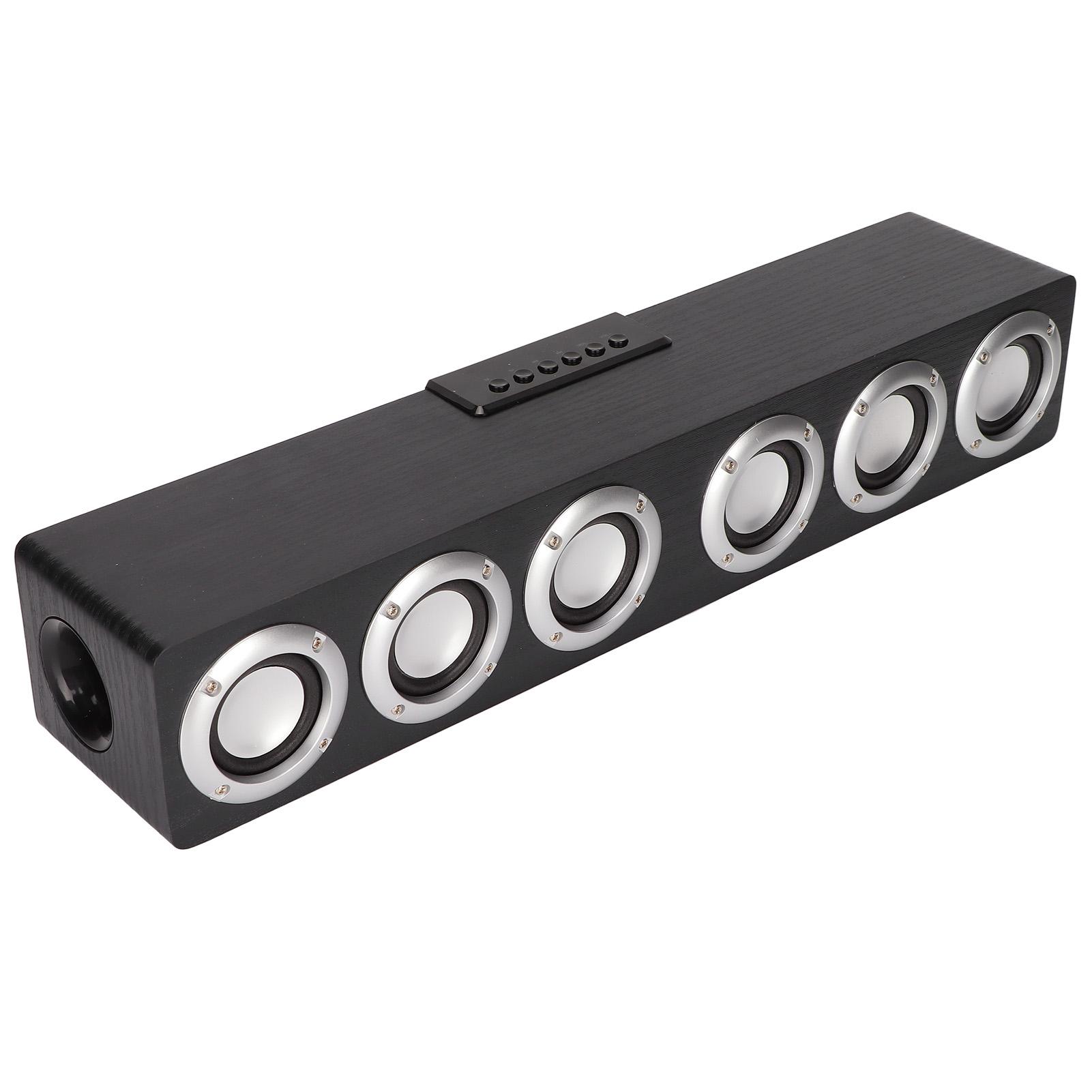 

Bluetooth 5.0 Soundbar Strong Bass Effect Multifunctional Wireless Speaker for Phone Tablet PCBlack чорний