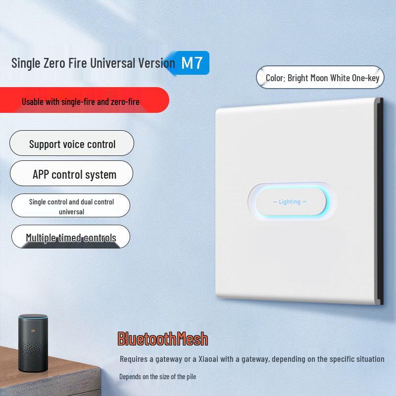 Smart Switch with Voice Control and Dual-Control Features, Mijia App Compatible