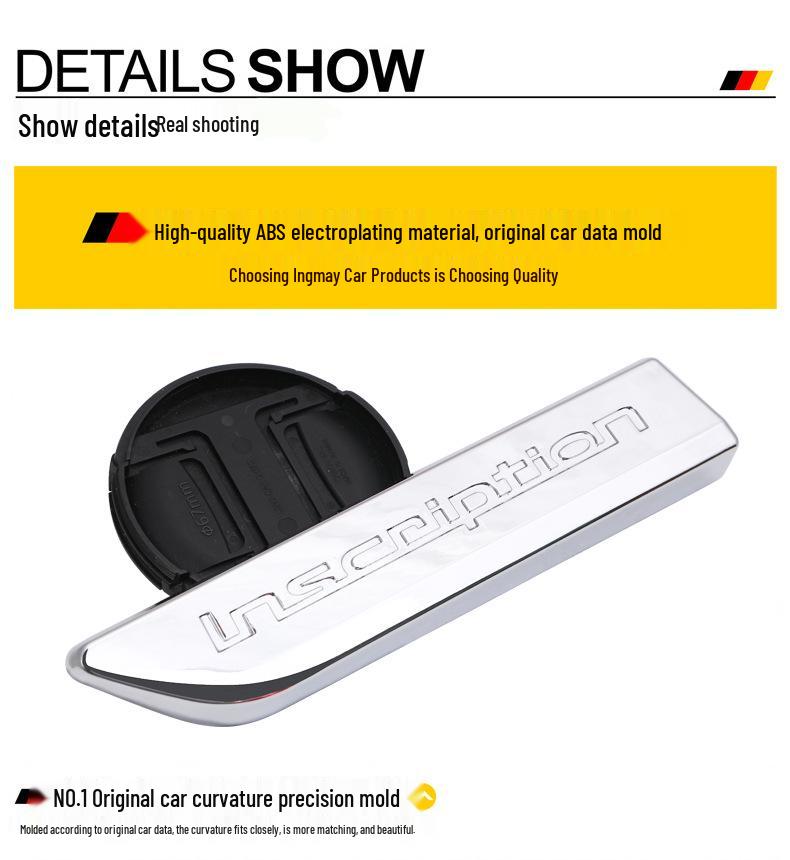 Decor Rama Proiector Ceață Față Volvo S90 & Autocolant Protector Buza Față