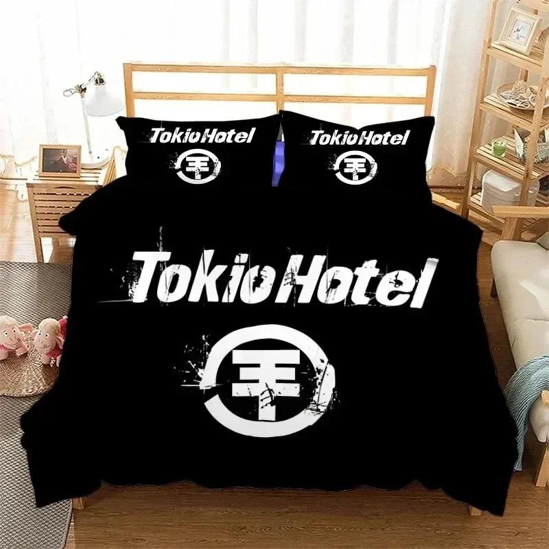 Rockband Tokio Hotel 3D NEU Bettbezug Kissenbezug Bettwäscheset Erwachsener Junge Mädchen Schlafzimmer Dekoration Kinder Einzel Doppel Groß