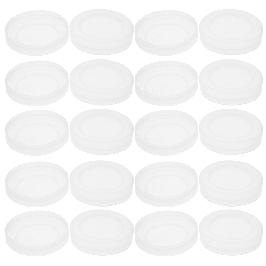 30Pcs Bottle Caps Leak-Proof Reusable Replacement Sealed Covers for Milk Glass Pudding Jar Lid Pudding Jar Lid Replacement