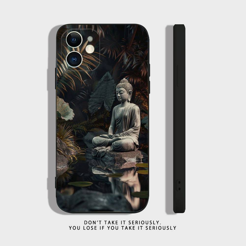 

Shakyamuni Buddha Phone Case For iPhone 17 16,15,14,13,12,11,Pro,XS,Max,XR,Plus,Mini Soft Silicone Black Shockproof iPhone14Pro