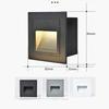 Indoor Outdoor Waterproof 3W LED Footlight Aluminum Home Lighting Step Stair Lights Recessed Corner Wall Lamps Garden Light