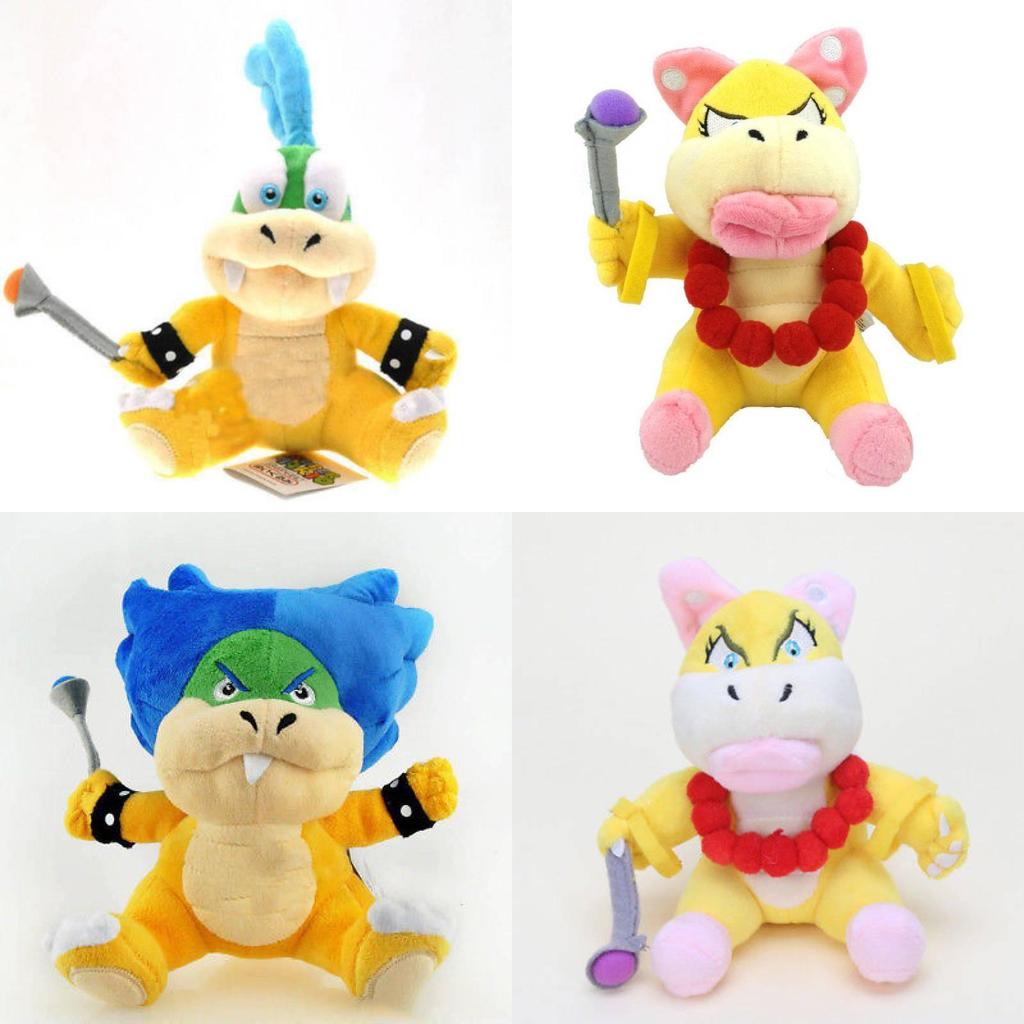 Adorable Koopalings Super Mario Bros 7" Koopa Plush Toy Ideal Kids Gift Usa Seller