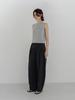 Moia Airy Tuck Pants (Charcoal)
