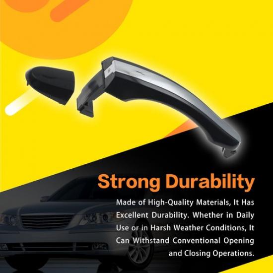 Rear Driver or Passenger Side Exterior Door Handle Set for 2006-2011 Azera